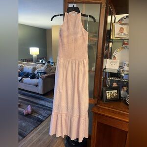 Chic Sleeveless Pink Maxi Dress